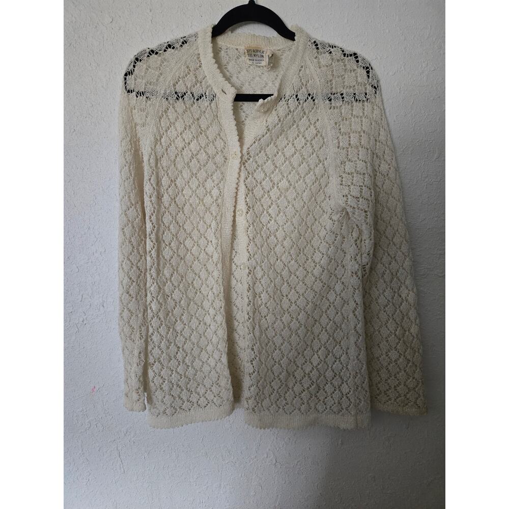 Vintage crocheted cardigan